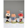 Image 2 : 3pc Beswick Footballing Felines Ceramic