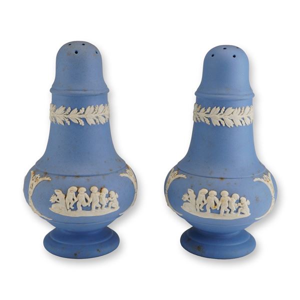 Pair of Wedgwood Jasperware Salt and Pepper Shakers