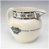 Image 2 : Wedgwood The Etruria Black Laurel Pattern Queen's Ware Cream Jug ca. 1930