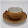 Image 2 : 2pc Wedgwood Cane-Colored Glazed Earthenware Teacup and Saucer