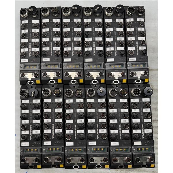 Lot of (12) Turck #TBEN-LG-8DIP-8DOP/6814066 Multiprotocol I/O Terminals