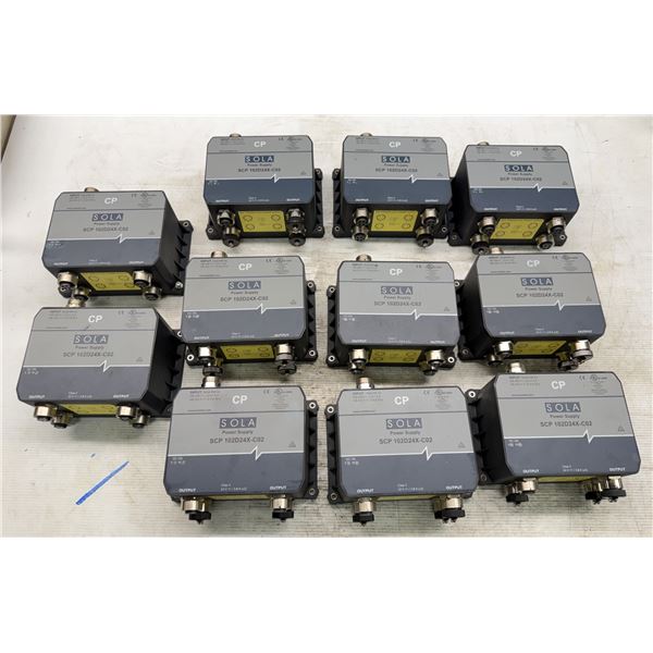 Lot of (11) Sola #SCP 102D24X-C02-Power Supplies
