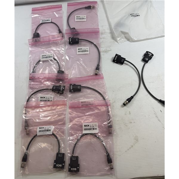 Lot of (11) Sick #2076832 PLUG ADAPTER M12-5 w/o EXTENSION