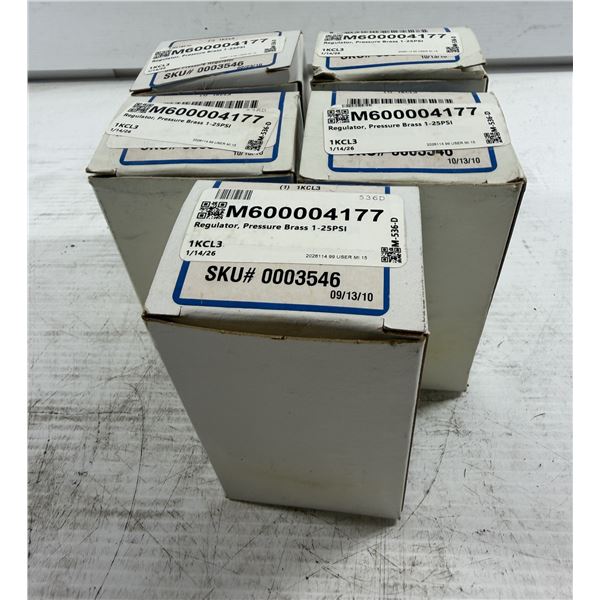 (5) Watts #1KCL3 Regulators, Pressure, Brass 1-25 PSI