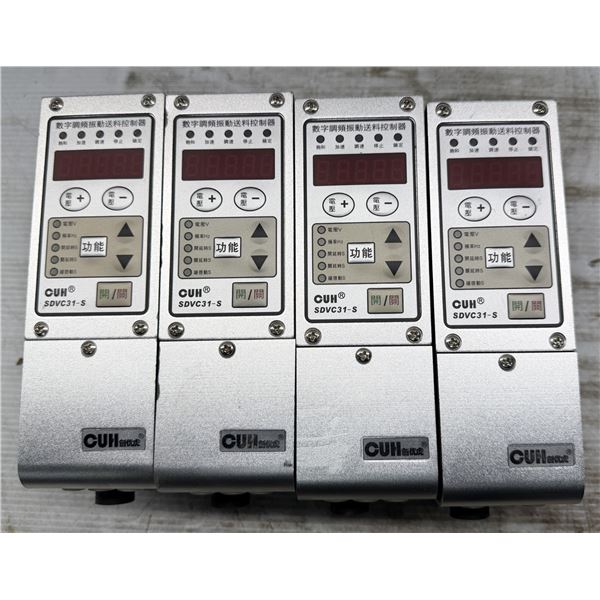 (4) Cuh #SDVC31-S Variable Frequency Vibratory Feeder Controllers