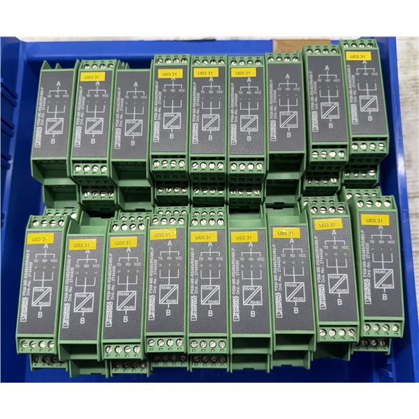 Lot of (18) Phoenix Contact #27 44 429 / PSM-ME-RS485/RS485-P Contact Blocks