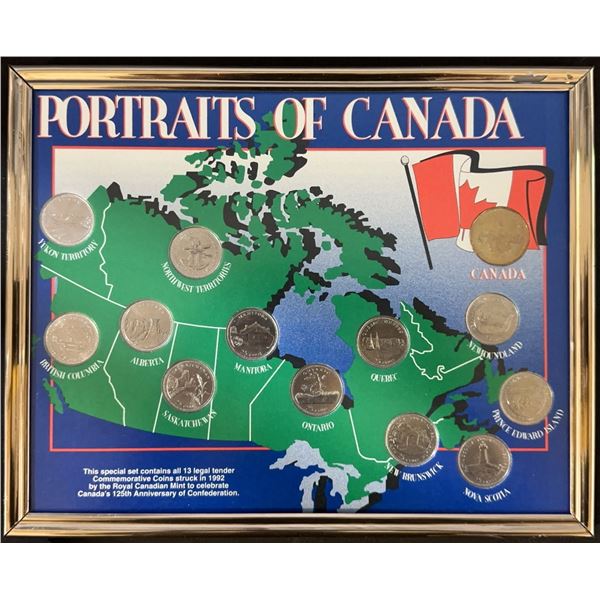Portraits of Canada Framed Coin Set