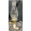 Image 5 : Three Glass Oil Lamps With Metal Parts