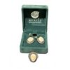 Image 1 : Korite Sterling Silver Face Motif Ring and Earring Set