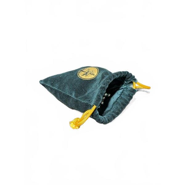 Black Pearl Necklace and Earring Set with Velvet Pouch