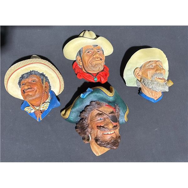 Bossons Chalkware Wall Masks