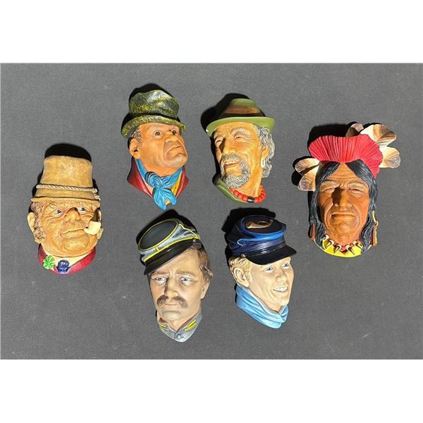 Bossons Chalkware Character Wall Masks 
