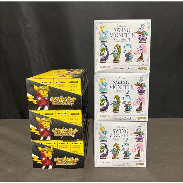 3 Bootleg Pokémon Pikachu Boxes (24 pcs Each) 