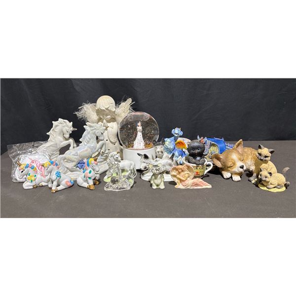 Figurines, Unicorns, Dragons, Cats, Dogs, Wind Chime