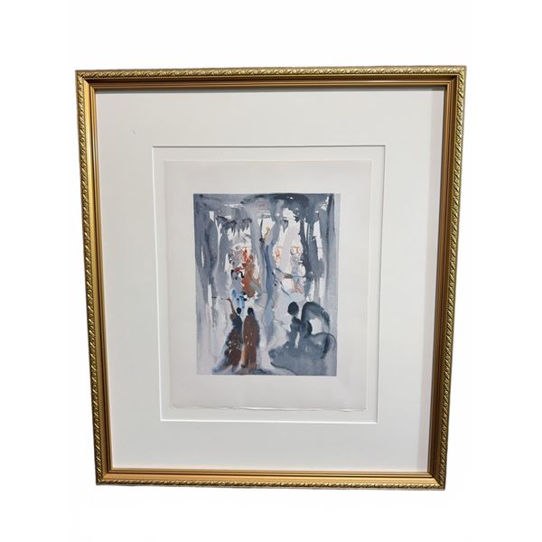 Salvador Dalí Divine Comedy Paradise 13 Framed Woodcut