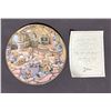 Image 9 : Pendelfin Rabbit Figurine Village Set with Books and Collector Plate