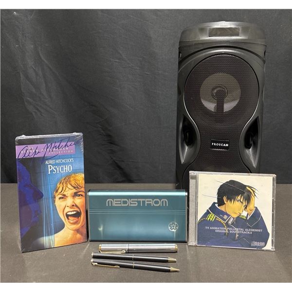 Electronics, VHS, CD, Writing Instruments