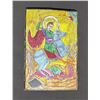 Image 1 : Hand-Painted Saint George and Dragon Wooden Icon Plaque