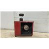 Image 4 : Antique Metal Magic Lantern Slide Projector with 3 Hand-Colored Glass Slides