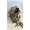 Image 7 : Black Forest Chalet-Style Cuckoo Clock with Dancing Figures, Woodchopper, and Waterwheel, No