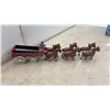Image 8 : Cast Iron Real Nice 6-Horse Wagon With Original Driver, Circa 1910s-1930s