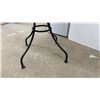 Image 4 : Round Black Metal Bistro Patio Table, 29 × 28”
