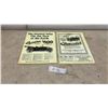 Image 1 : Two Real 1916 Grain Growers' Guide Overland Model 75B and Chevrolet Advertising Pages, Laminated