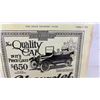 Image 6 : Two Real 1916 Grain Growers' Guide Overland Model 75B and Chevrolet Advertising Pages, Laminated