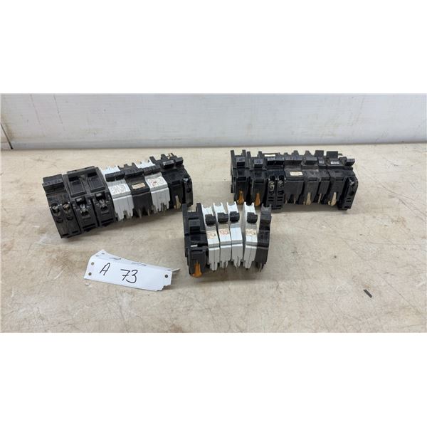 20 Stab-Lok Circuit Breakers: 35A, 30A, 100A, 15A