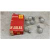 Image 2 : Vintage Faceted Crystal Glass Doorknob, Antique Hubcaps, Westinghouse No. 5 Flash Bulbs