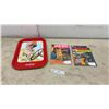 Image 1 : Coca-Cola "Woman at the Wheel" Tray, Gold Key Star Trek No. 4 and DC Batman No. 175 Comics