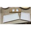 Image 6 : Crate and Barrel Four-Piece Sushi Set, Serving Bowls, Platters