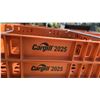 Image 4 : Pallet Lot of Cargill 2025 Orange Plastic Stacking Crates (Qty 32)