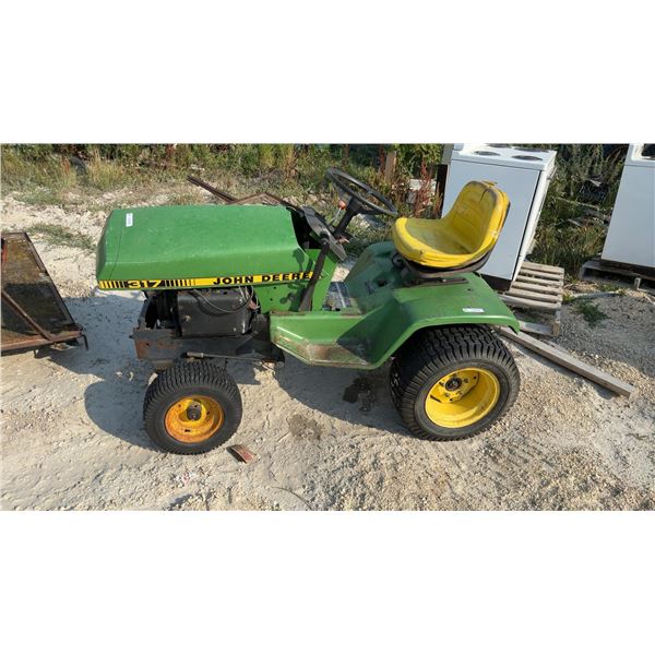 John Deere 317 Riding Lawn Mower, Not Running