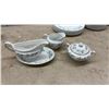 Image 6 : 65 Pieces Johnson Brothers Snowhite Ironstone "Harvest Time" Dinnerware Set With Plates, Bowls