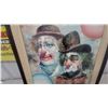 Image 3 : W. Monnet Clown Painting with Frame and Two Balloons, 20”×24”