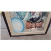 Image 4 : W. Monnet Clown Painting with Frame and Two Balloons, 20”×24”