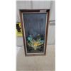 Image 1 : W. Carlson Abstract Cityscape Painting in Wood Frame, 13.6”×25.6”