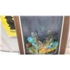 Image 3 : W. Carlson Abstract Cityscape Painting in Wood Frame, 13.6”×25.6”