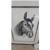 Image 3 : Two Framed Horse Head Prints, "Forward Pass" and "S.J. wallner 12”×15”
