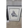 Image 6 : Two Framed Horse Head Prints, "Forward Pass" and "S.J. wallner 12”×15”