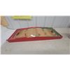 Image 1 : Early Vintage Wooden hockey Game, Red and Green Trim, with Metal Pins and Netting