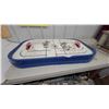 Image 1 : Vintage Tabletop Hockey Game with Puck, 12 Player Pieces, and 2 Goals with wpg jets