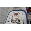 Image 3 : Vintage Tabletop Hockey Game with Puck, 12 Player Pieces, and 2 Goals with wpg jets