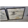 Image 2 : Two Framed Air Warfare 1931 Prints: Seaplane and Crane with Seaplane 13”×17”