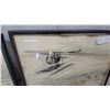 Image 3 : Two Framed Air Warfare 1931 Prints: Seaplane and Crane with Seaplane 13”×17”