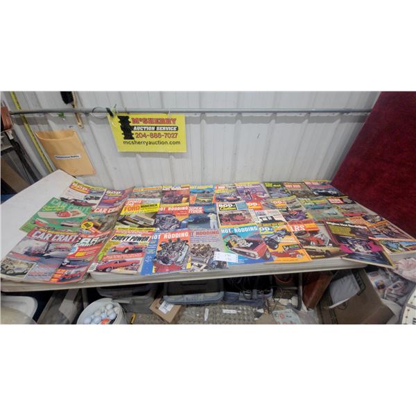 45 Vintage Car and Hot Rodding Magazines