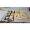 Image 1 : Assorted Framed Art: 2 London Florals Prints, 1 Daisy Print, 1 Fan Print