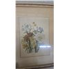 Image 3 : Assorted Framed Art: 2 London Florals Prints, 1 Daisy Print, 1 Fan Print