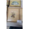 Image 4 : Assorted Framed Art: 2 London Florals Prints, 1 Daisy Print, 1 Fan Print